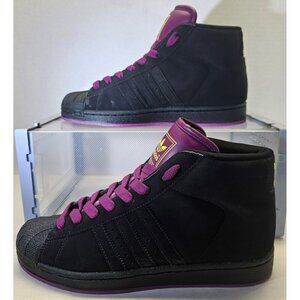 Adidas Men's Black/Burgundy/Yellow Original Pro Model 2 Sneakers Size 8.5